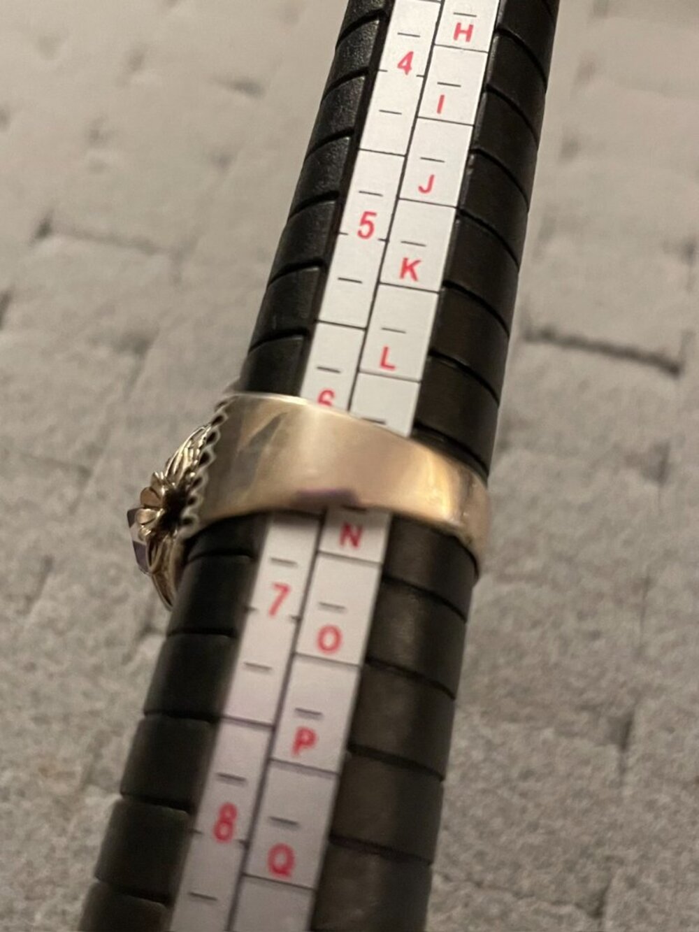 Vintage Sterling Silver Ring 6.25 6.5 Handmade Amethyst Bob Stringer Y2K $295 - Picture 10 of 15